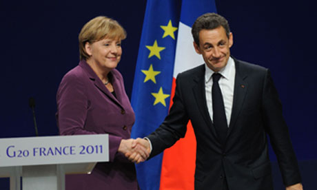 g20 summit 2011 Angela Merkel and Nicolas Sarkozy in Cannes
