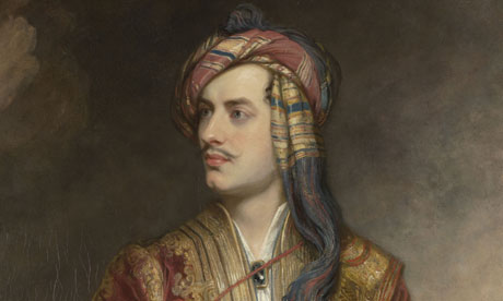 Lord Byron in the 1814 portrait by Thomas Phillips