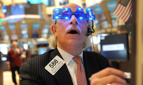 Traders at the New York Stock Exchange (NYSE) in New York 