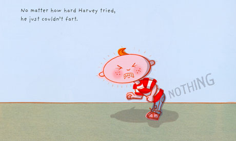 Harvey, the Boy Who Couldn’t Fart by Matthew Johnstone, published by Walker Books.