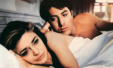 Anne Bancroft and Dustin Hoffman in The Graduate