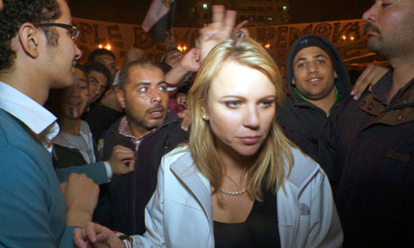 lara logan assault photos. Lara Logan in Tahrir Square