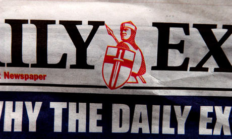 daily express logo crusader masthead guardian editor asylum seekers feb tune plays note same