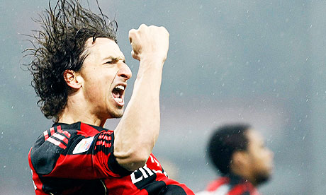 AC Milan#39;s Zlatan Ibrahimovic
