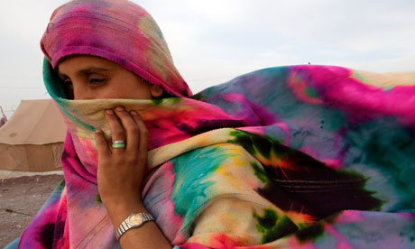 A Pakistani displaced woman