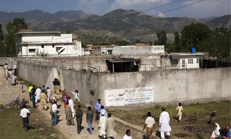 bin osama laden compound death pakistan house where killed ladens raid abbottabad locals flock