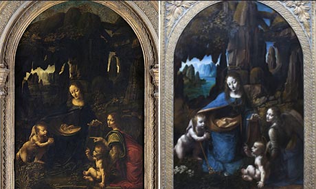 Leonardo da Vinci de Madonna y de la Virgen de las Rocas 