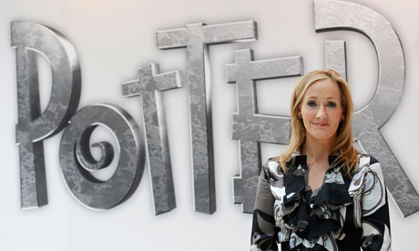 JK Rowling at the launch of the Pottermore website