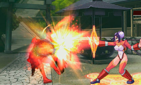A still from the game Arcana Heart 3