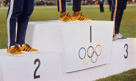 Olympic winners podium