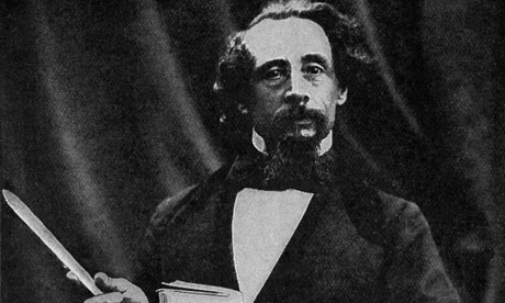 Charles Dickens giving a reading
