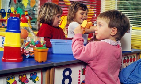 Children in Nursery Class Cardiff South Glamorgan Wales UK 11199SB