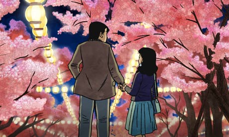 A scene from animated movie Tatsumi