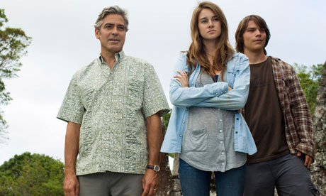 Clooney (left) in The Descendants