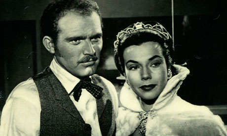 Gene Evans and Mary Welch in Park Row (1952).