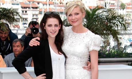Kristen Stewart, left, and Kirsten Dunst, who play Marylou and Camille in On the Road