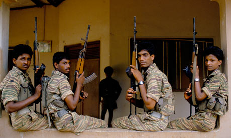 Young Tamil Tiger rebels in Jaffna, 1991.