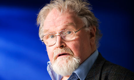 Alasdair Gray photographed before speaking at the Edinburgh festival