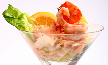 Traditioanl prawn cocktail