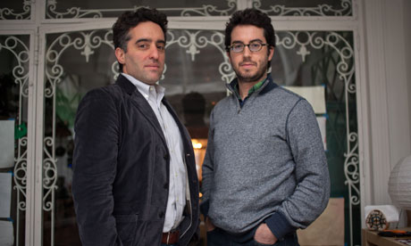 Nathan Englander, left, and Jonathan Safran Foer.