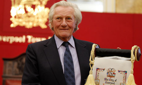 Freedom of Liverpool for Heseltine