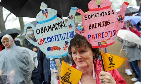 A Tea Party rally in Washington, March 2012. 