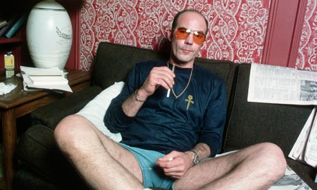 Hunter S Thompson photographed in 1977