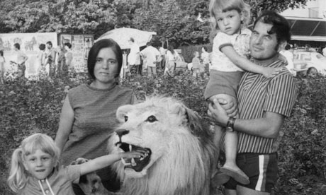 Carmen Bugan with her parents and sister as a child during a family outing