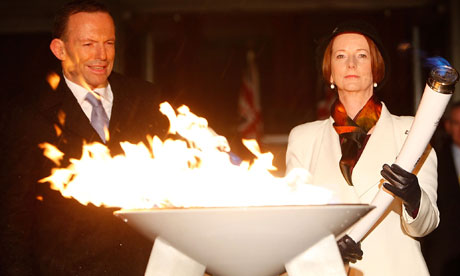 Julia Gillard Lights Beacon For Queen's Jubilee