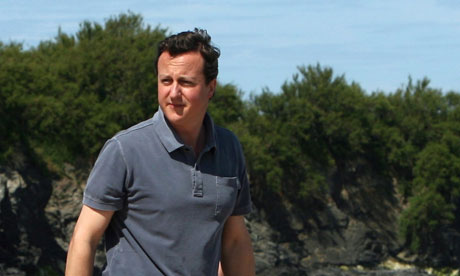 David Cameron And Family Holiday In Cornwall