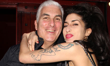 Mitch Winehouse with his late daughter in London, 2010.