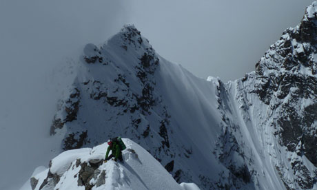 Nick Bullock on Kyashar in Nepal.