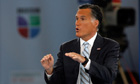 US Republican presidential nominee Mitt Romney