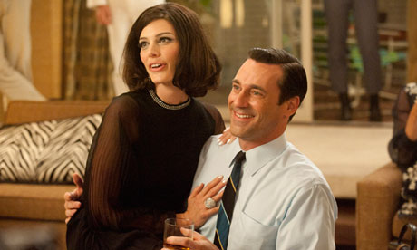 Jessica Pare and Jon Hamm in Mad Men
