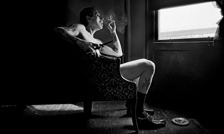 Uncle Charlie in his living room in Bushwick, Brooklyn, 1996.