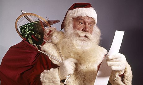 Santa Claus Holding Sack