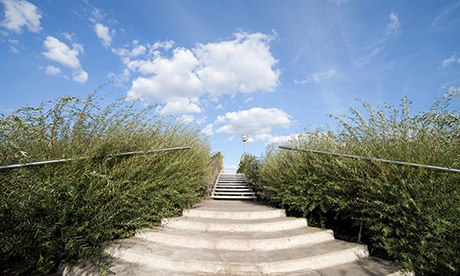 Stairs to the big blue sky