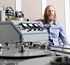 Pete Hutchison in his studio in west London