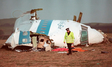 The wreckage of the Pan Am 747 Boeing cockpit