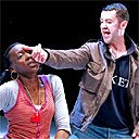 Ony Uhiara as Jade and Daniel Mays as Danny in Motortown