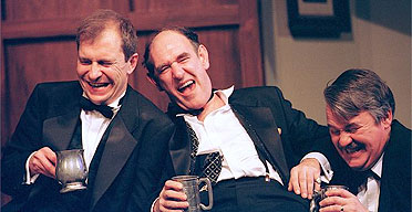 Ian Target, Nick Lumley and Tony Boncza in Michael Frayn's Donkey's Years