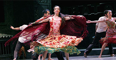 Sandrine Rouet (Carmen) in Compania Metros's production of Carmen