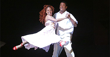 Sheila Aquino and Marcelo Chocolate in  Brasil Brasileiro at Sadler's Wells