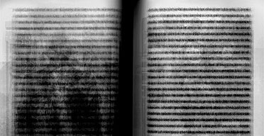 Detail from Idris Khan's Every page ... from Roland Barthes' Camera Lucida