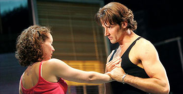 Josef Brown (Johnny) and Georgina Rich (Baby) in Dirty Dancing