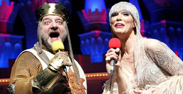  Simon Russell Beale and Hannah Waddington in Spamalot
