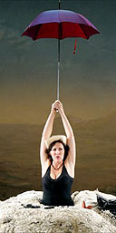 Fiona Shaw as Winnie in Happy Days