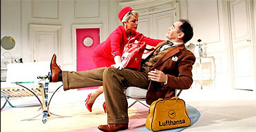 Mark Rylance and Tamzin Outhwaite in Boeing-Boeing