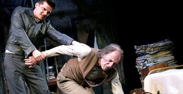 Nigel Harman and David Bradley in The Caretaker