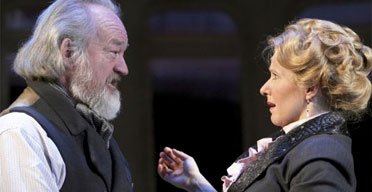 Ian Hogg and Teresa Banham in Heartbreak House, Watford Palace